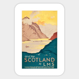 Vintage Travel Poster - Isle of Skye, Scotland Sticker